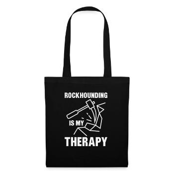 Rockhounding est ma thérapie minerais, minéraux - Sac en tissu - noir - Devant