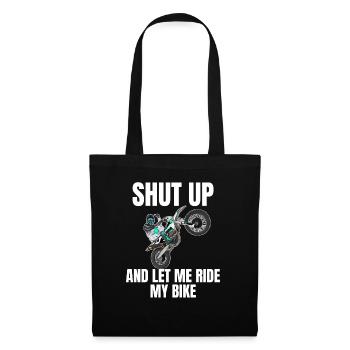 Motocross / Enduro / Freestyle mx / Dirtbike retro - Tote Bag - black - Front