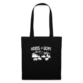 World Wildlife Day Retro Bison Wildlife Animal - Tote Bag - black - Front