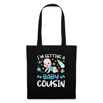 I'm Getting A Baby Cousin Baby Team Gender Reveal - Tote Bag - black - Front