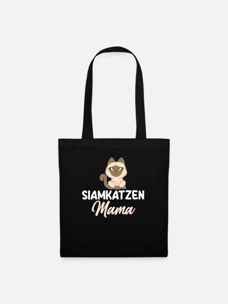 Siamkatze Katze - Stoffbeutel - Schwarz