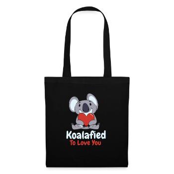 Valentine's Day Koala Love Wildlife Koala Lover - Tote Bag - black - Front