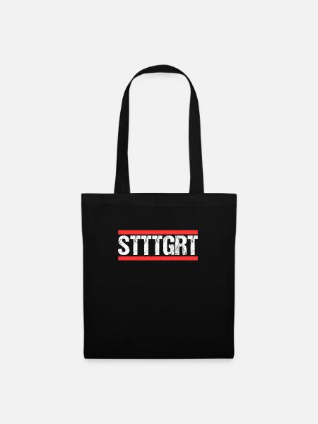 Stuttgartererin Stuttgarterer Stuttgarter - Stoffbeutel - Schwarz