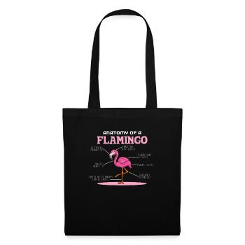 Anaotomy Of A Flamingo - Stoffbeutel - Schwarz - Vorne