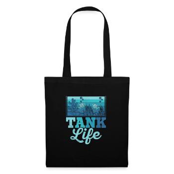 Tank Life Aquarium Owner Fish Keeping - Tote Bag - black - Front