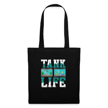 Tank Life Fish Keeping Aquarium Owner - Tote Bag - black - Front