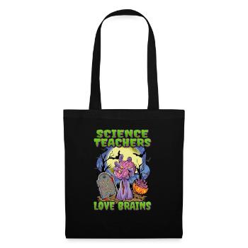 Lehrer Für Naturwissenschaften Halloween - Stoffbeutel - Schwarz - Vorne