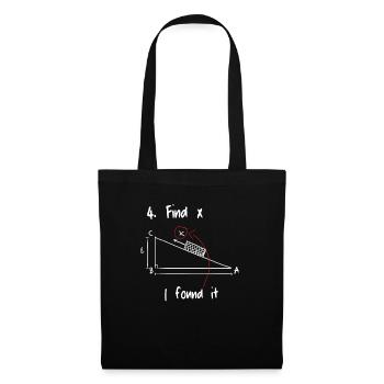 Find X Mathematics Math - Tote Bag - black - Front