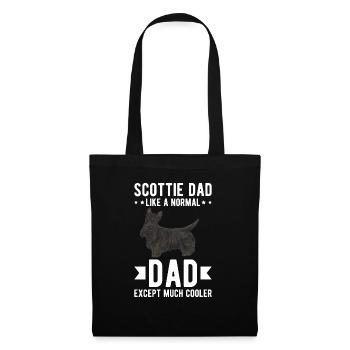 Scottish Terrier Scottie Hund - Stoffbeutel - Schwarz - Vorne