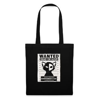 Wanted Dead Or Alive Physics Schrödingers Cat - Stoffbeutel - Schwarz - Vorne