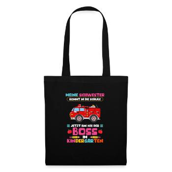 Sister Starts School Now I'm the boss - Tote Bag - black - Front