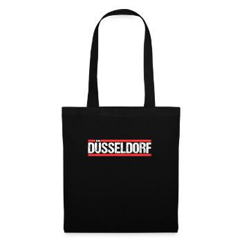 Düsseldorferin Düsseldorfer Düsseldorf - Stoffbeutel - Schwarz - Vorne