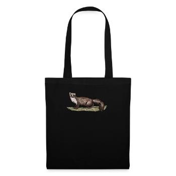 Stone marten I house marten game hunting motif for hunters - Tote Bag - black - Front
