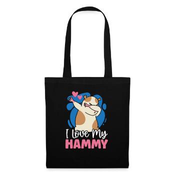 I Love My Hammy Hamster Lover Hamster Owner Rodent - Tote Bag - black - Front