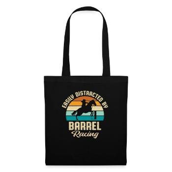 Retro Sunset Vintage Easily Distracted By Barrel R - Tote Bag - black - Front
