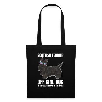 Scottish Terrier Scottie Hund - Stoffbeutel - Schwarz - Vorne