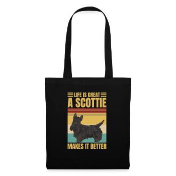 Scottish Terrier Scottie Dog - Tote Bag - black - Front
