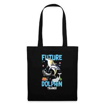 Funny Inspiring Dolphin Training Environmentalism - Tote Bag - black - Front