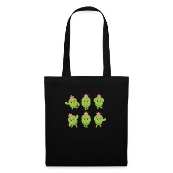 Cactus Yoga - Sac en tissu - noir - Devant