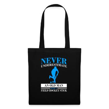 An Old Man With A Field Hockey Stick Goalkeeper Sp - Tote Bag - black - Front