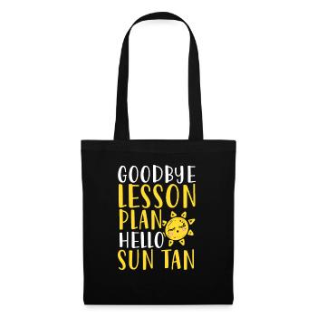 Plan de leçon d’adieu Hello Sun Tan - Sac en tissu - noir - Devant