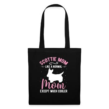 Scottish Terrier Scottie Hund - Stoffbeutel - Schwarz - Vorne