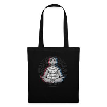 Namaste Turtle Lotus Meditation Turtle - Tote Bag - black - Front