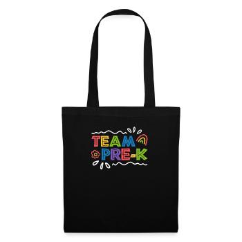 Team Pre-K Graduate Preschool Teacher Student Back - Tote Bag - black - Front