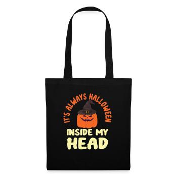 Grusel Halloweenspruch Spruch Halloween - Stoffbeutel - Schwarz - Vorne