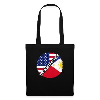 Funny American Filipinos Sarcastic Filipino Women - Tote Bag - black - Front