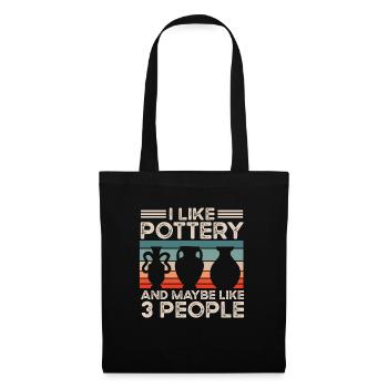 Pottery Pottery Pottery Artist Clay - Tote Bag - black - Front