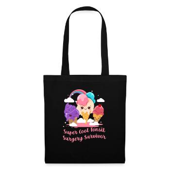 Super Cool Tonsil Surgery Survivor Tonsillectomy - Tote Bag - black - Front