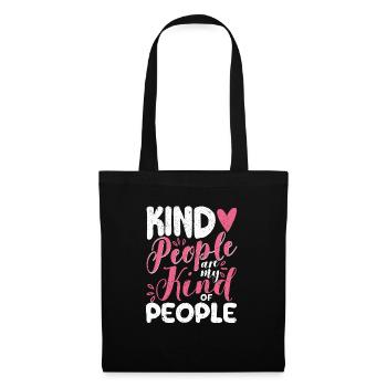 Friendly people are my kind of people - Tote Bag - black - Front