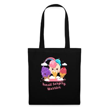Tonsil Surgery Warrior Tonsillectomy Surgery - Tote Bag - black - Front