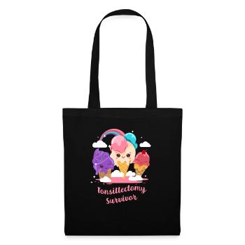 Tonsillectomy Survivor Tonsil Surgery Recovery - Tote Bag - black - Front