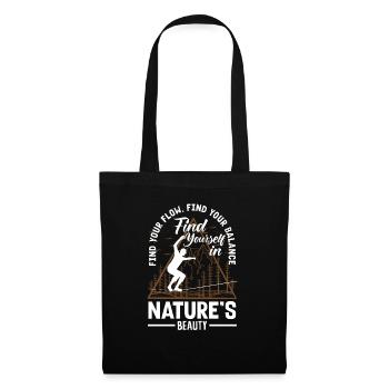 Find your flow, find your balance, find yourself - Tote Bag - black - Front