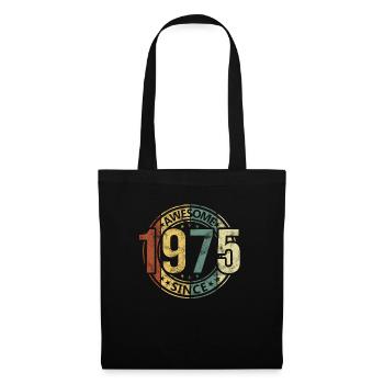 Génial depuis 1975 Retro Vintage Birthday - Sac en tissu - noir - Devant