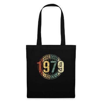 Awesome Since 1979 Retro Vintage Birthday - Tote Bag - black - Front