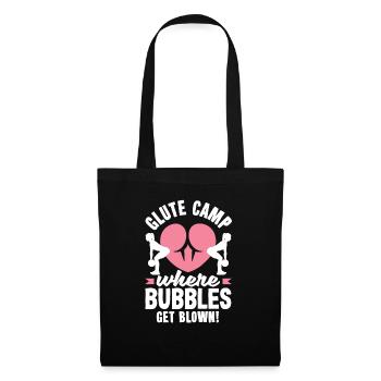 Glute Camp: Where Bubbles Get Blown - Stoffbeutel - Schwarz - Vorne