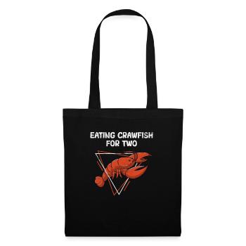 Funny Eating Crawfish for Two Cajun Crawfish Boil - Tote Bag - black - Front