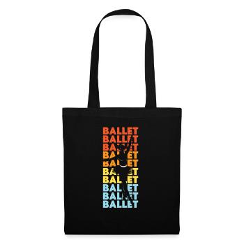 Ballet Danseuse Danse Ballerine - Sac en tissu - noir - Devant