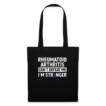 La polyarthrite rhumatoïde ne peut pas me battre, - Sac en tissu - noir - Devant