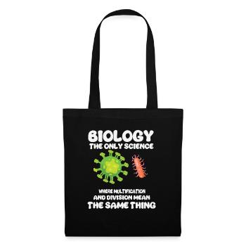 Biologie Lehrer Motiv Naturwissenschaft - Stoffbeutel - Schwarz - Vorne