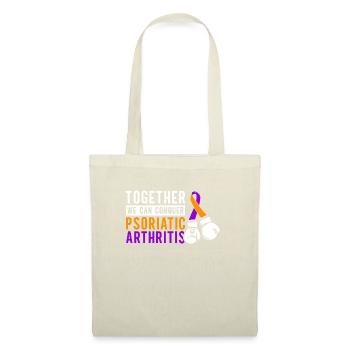 Ensemble, nous pouvons vaincre l'arthrite psoriasique - Sac en tissu - nature - Devant