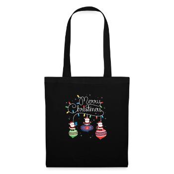 Merry Christmas Santa Claus Christmas Decoration - Tote Bag - black - Front
