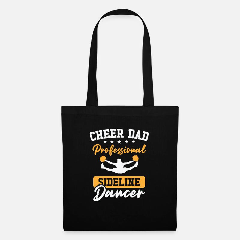 Cheerleader Stolzes Cheer Dad Cheerleading - Stoffbeutel - Schwarz