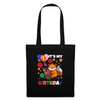 7th Birthday Fox - Tote Bag - black - Front