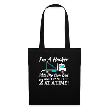 I'm A With My Own Bed Tow Truck Driver Trucking - Tote Bag - black - Front