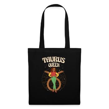 Queen Taurus Woman Zodiac Sign Horoscope - Tote Bag - black - Front