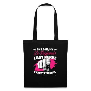 Regardez le dernier nerf de mon ex petit ami drôle - Sac en tissu - noir - Devant